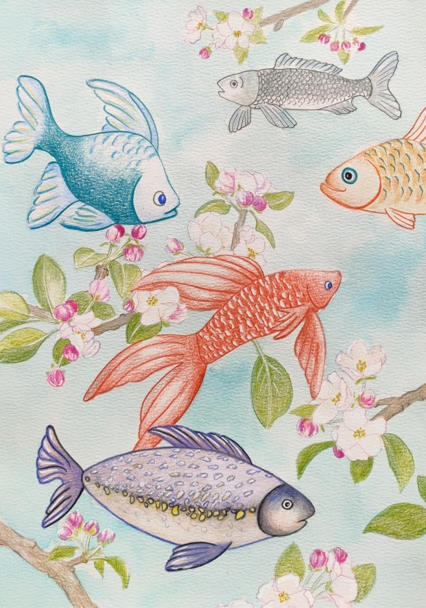 poissons d'avril pommier