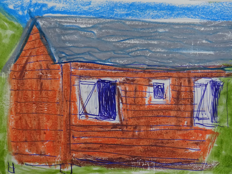 croquis chalet